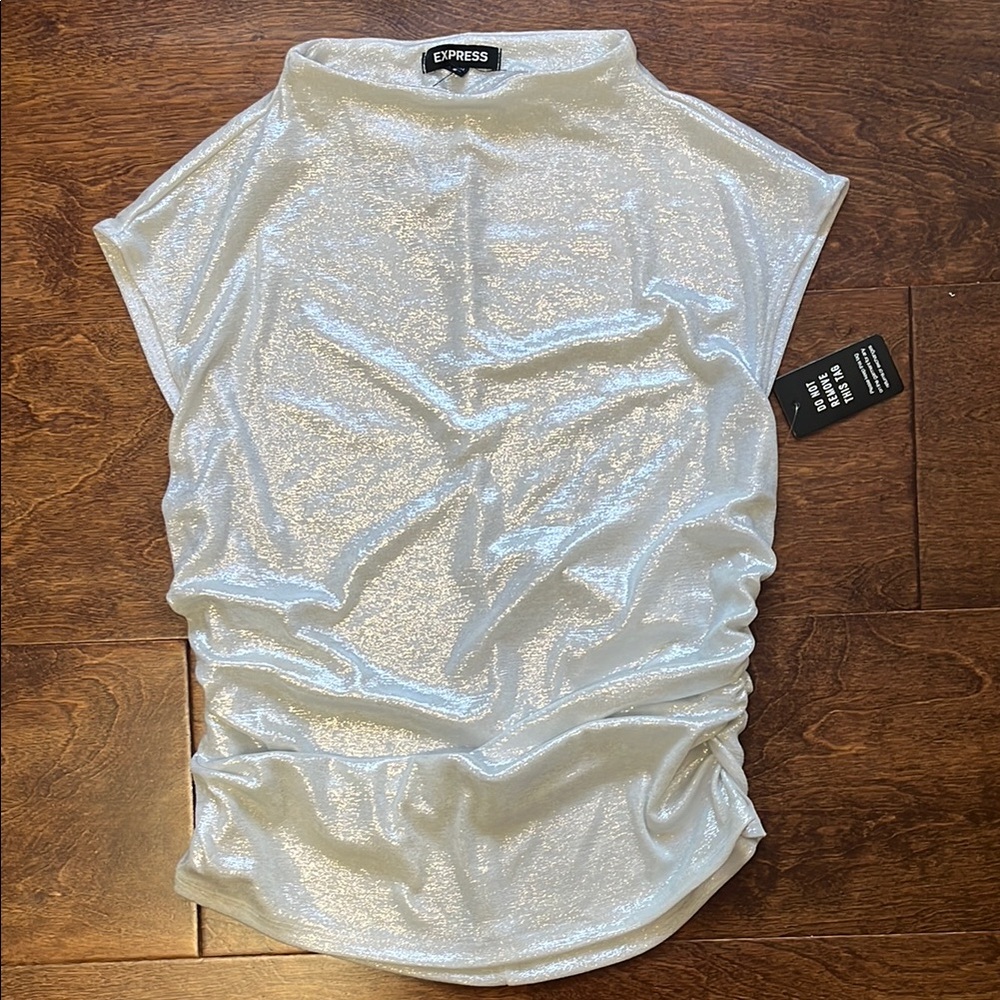 Express Iridescent White Blouse